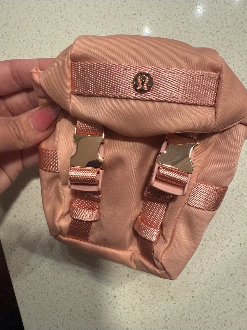Lululemon Wunderlust Nano Backpack in Tea Rose
